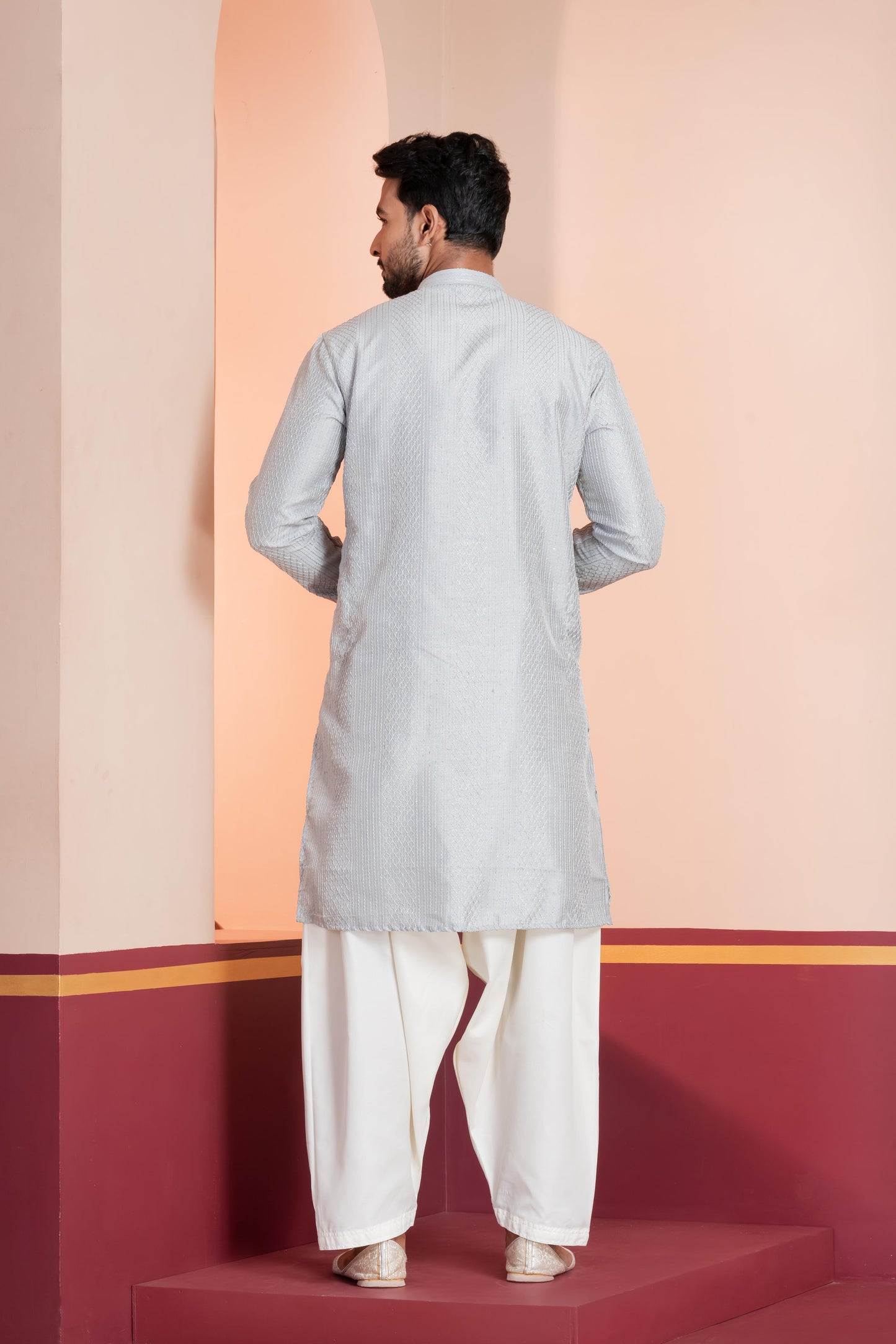 Grey Designer Kurta