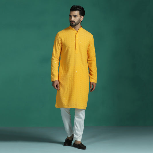 Sequin Embroidered Kurta
