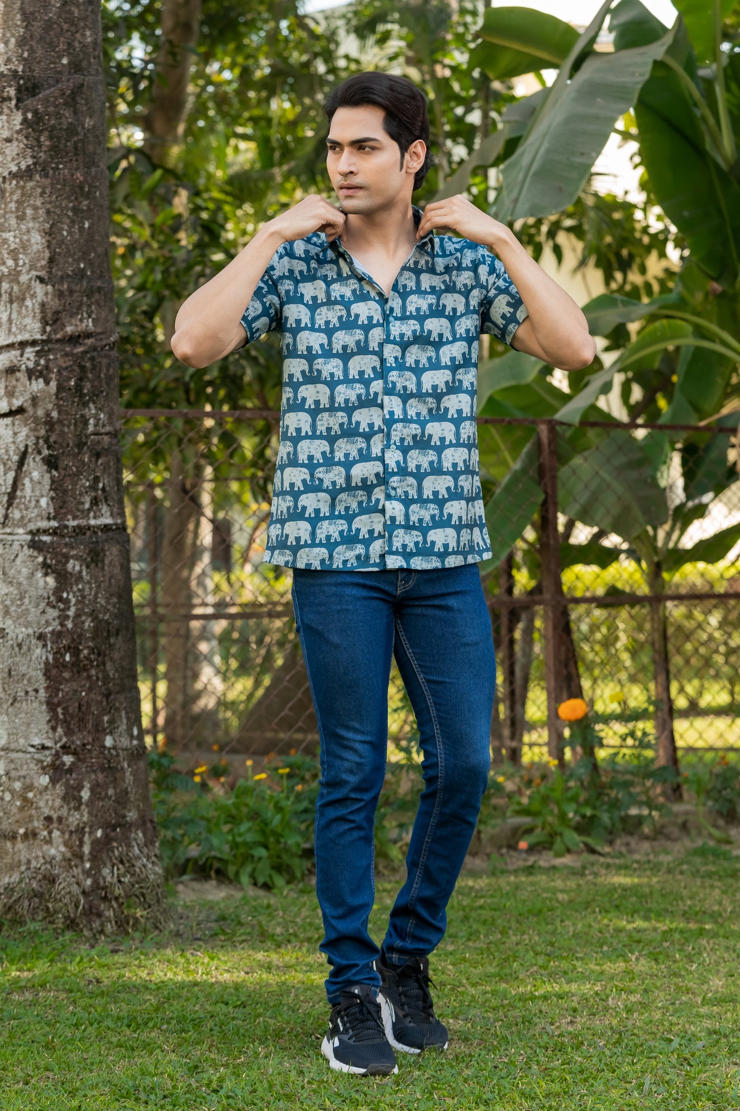 Elephant Print Shirt