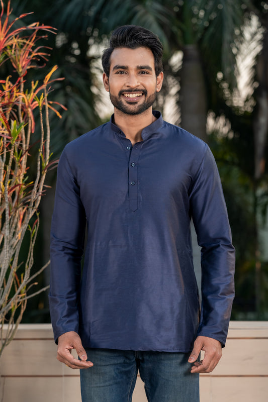 Mandarin Collar Short Kurta