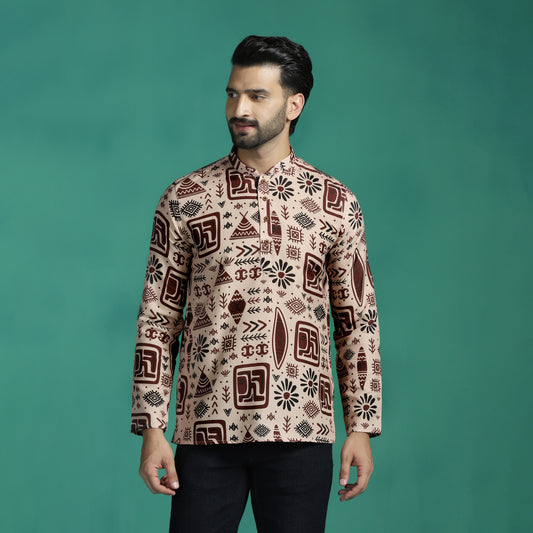 Warli Print Short Kurta