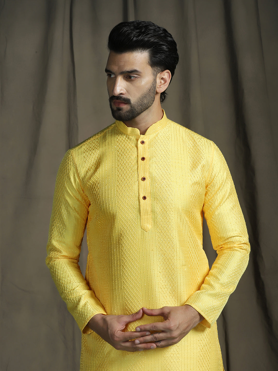 Elegant Yellow Kurta Pajama