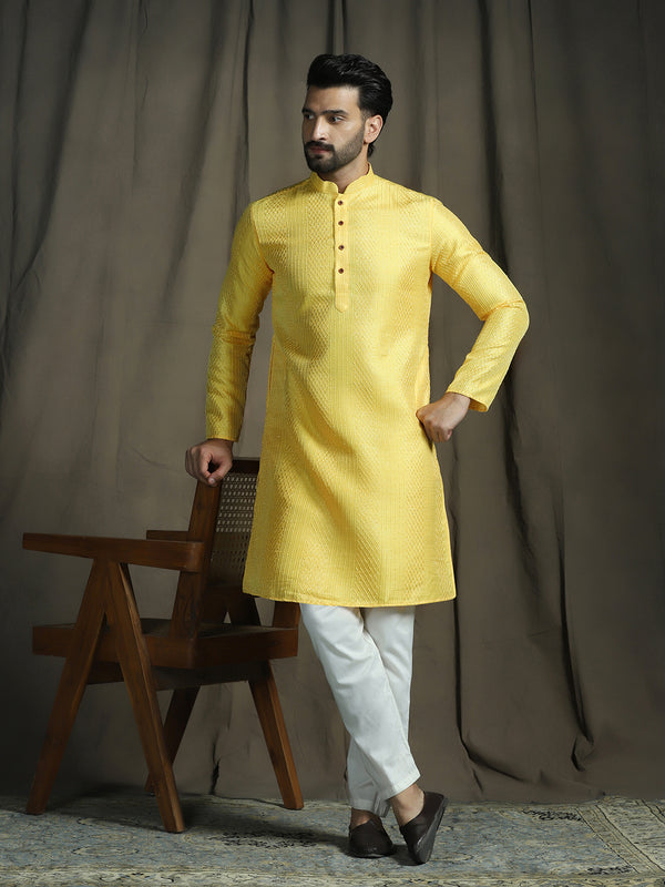Yellow Kurta Pajama Set