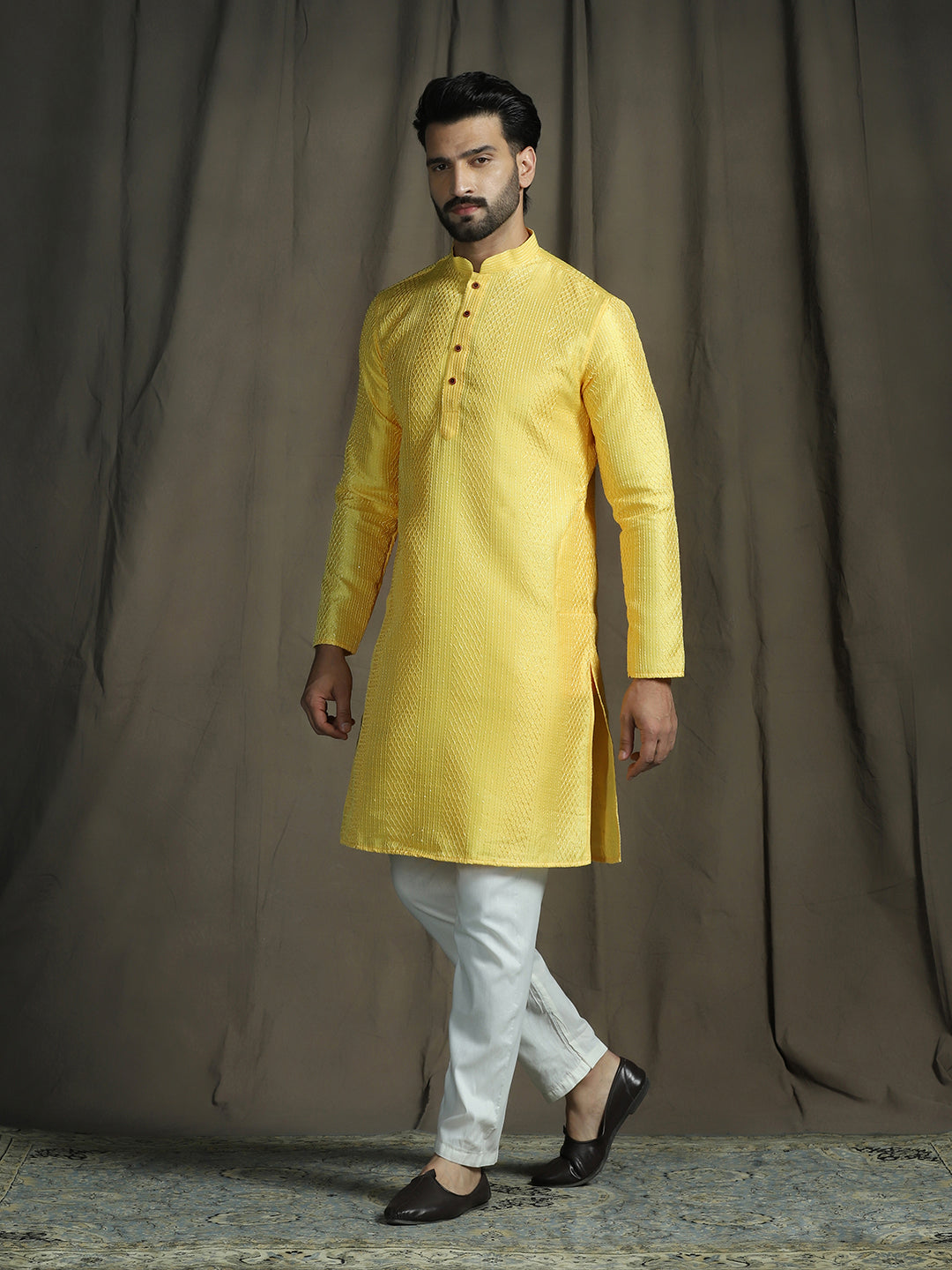 Yellow Kurta Pajama Set