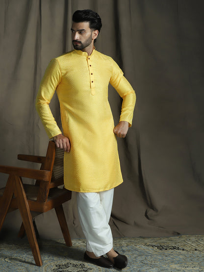 Elegant Yellow Kurta Pajama