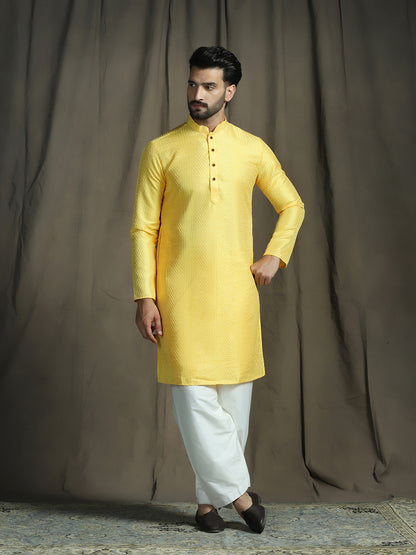 Elegant Yellow Kurta Pajama