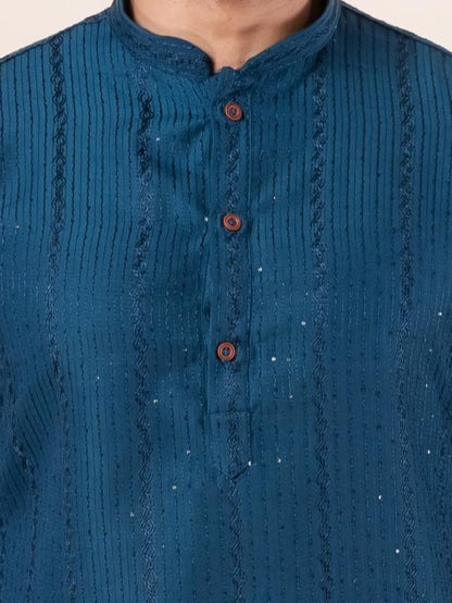 Dark Blue Royal Elegance Kurta