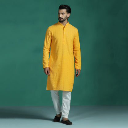 Sequin Embroidered Kurta