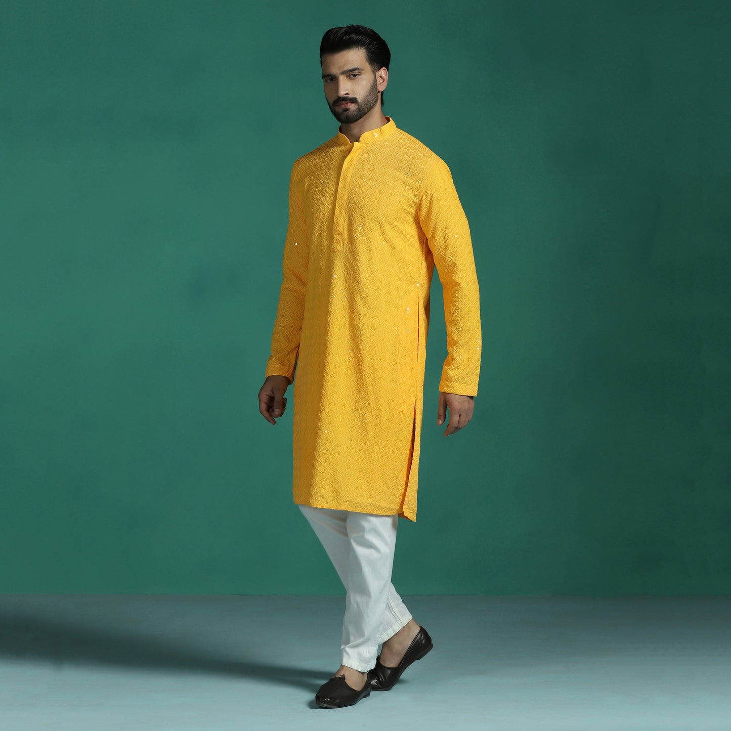 Sequin Embroidered Kurta