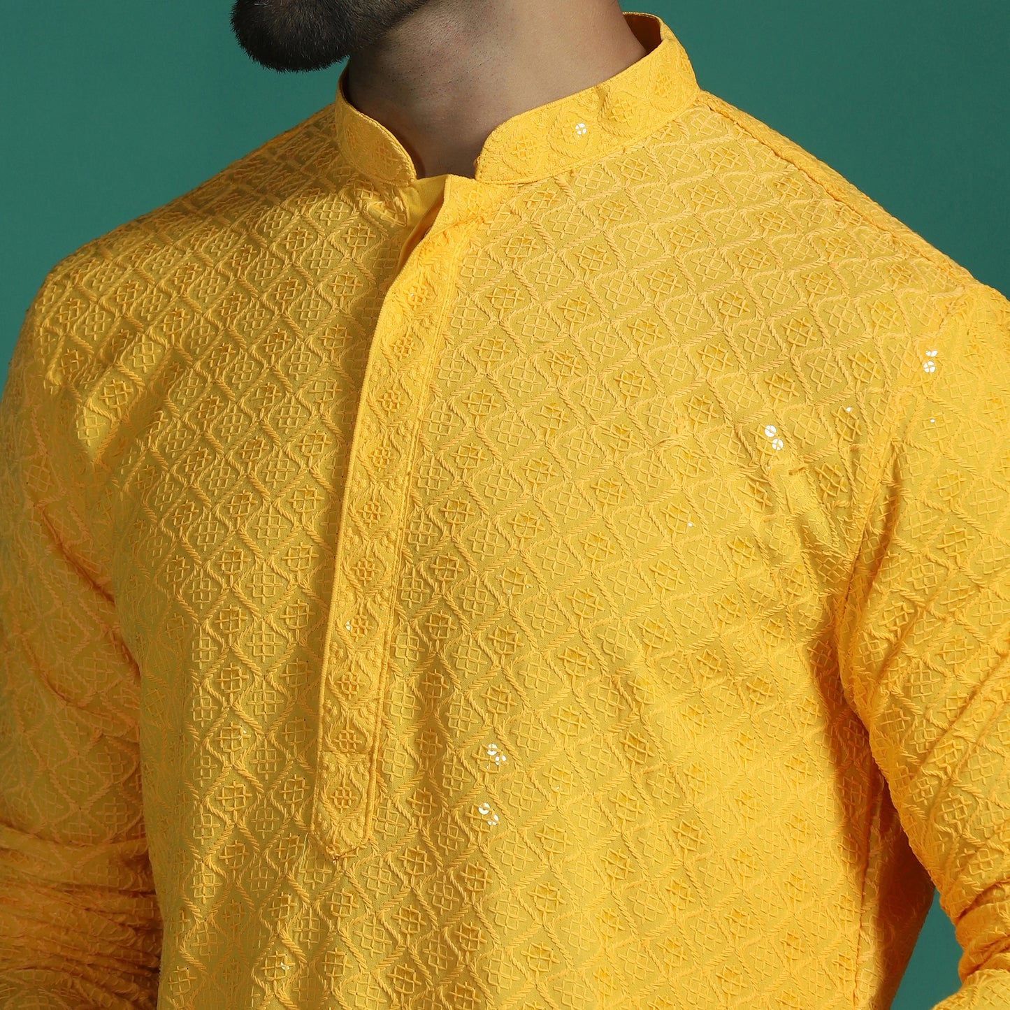 Sequin Embroidered Kurta