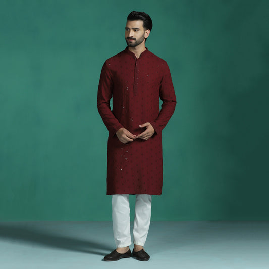 Mandarin Collar Straight Kurta