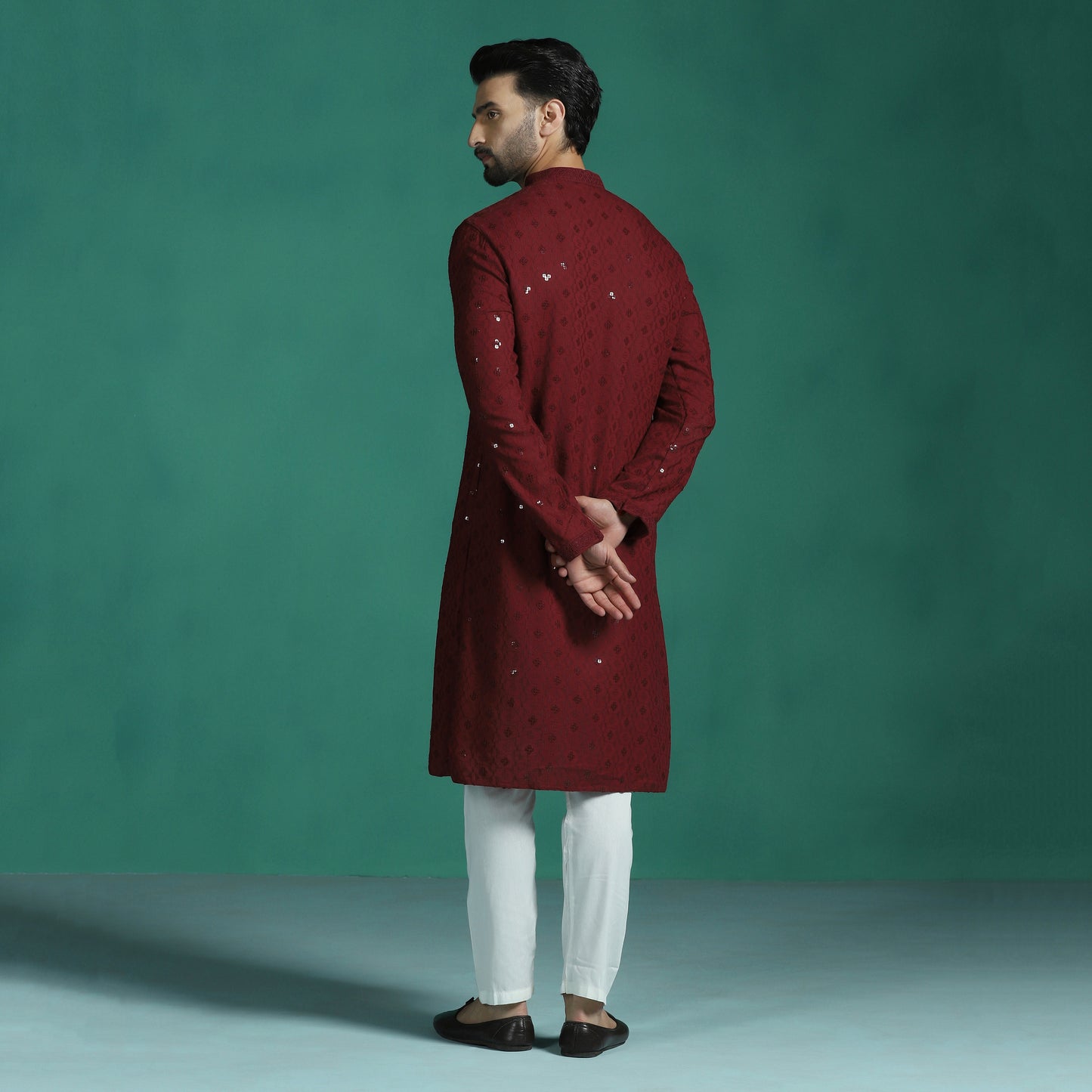 Mandarin Collar Straight Kurta