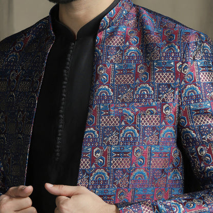 Kisah Jacquard Open-Front Sherwani
