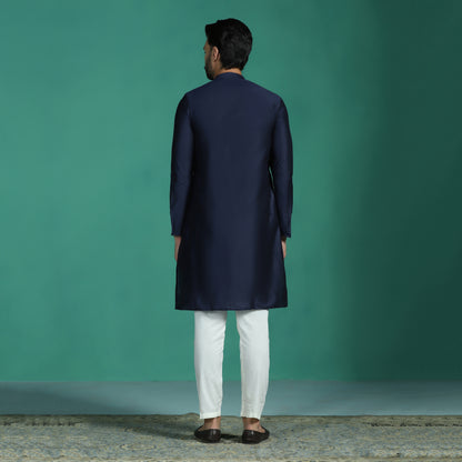 Classic Solid Navy Kurta