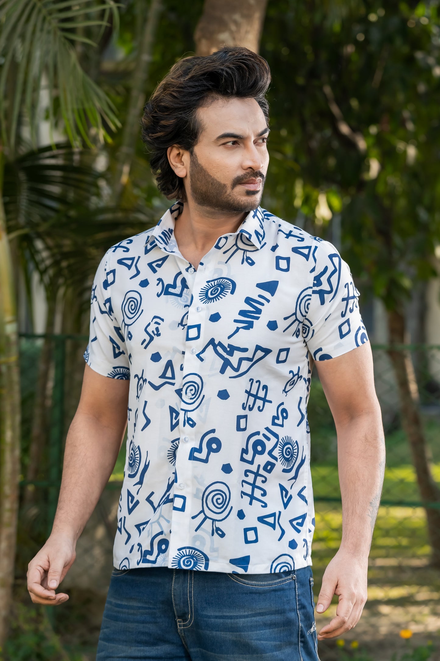 Quirky Illustration Resort Shirt