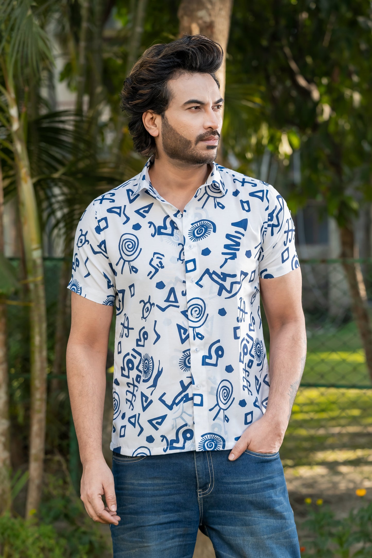Quirky Illustration Resort Shirt