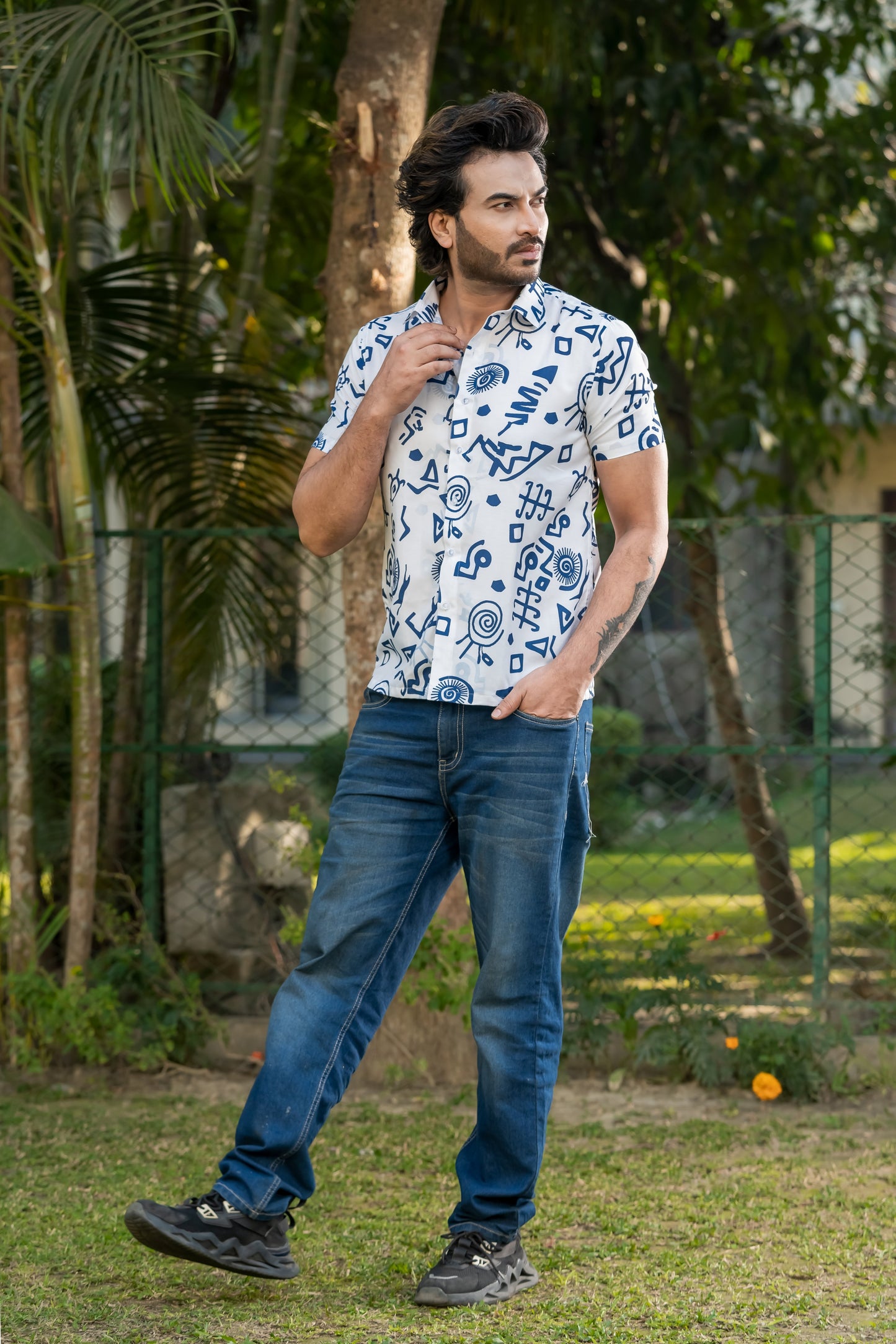 Quirky Illustration Resort Shirt