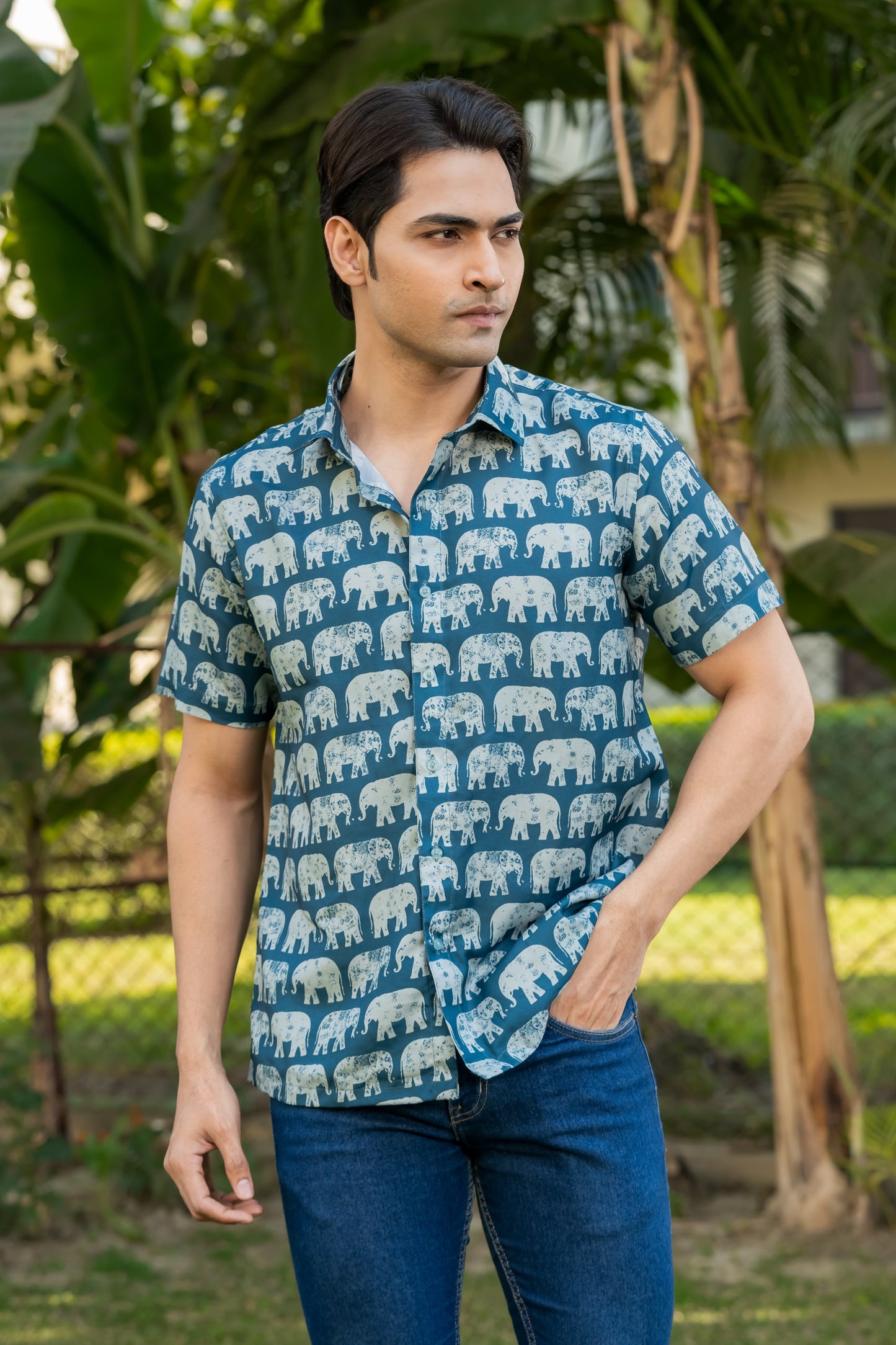 Elephant Print Shirt