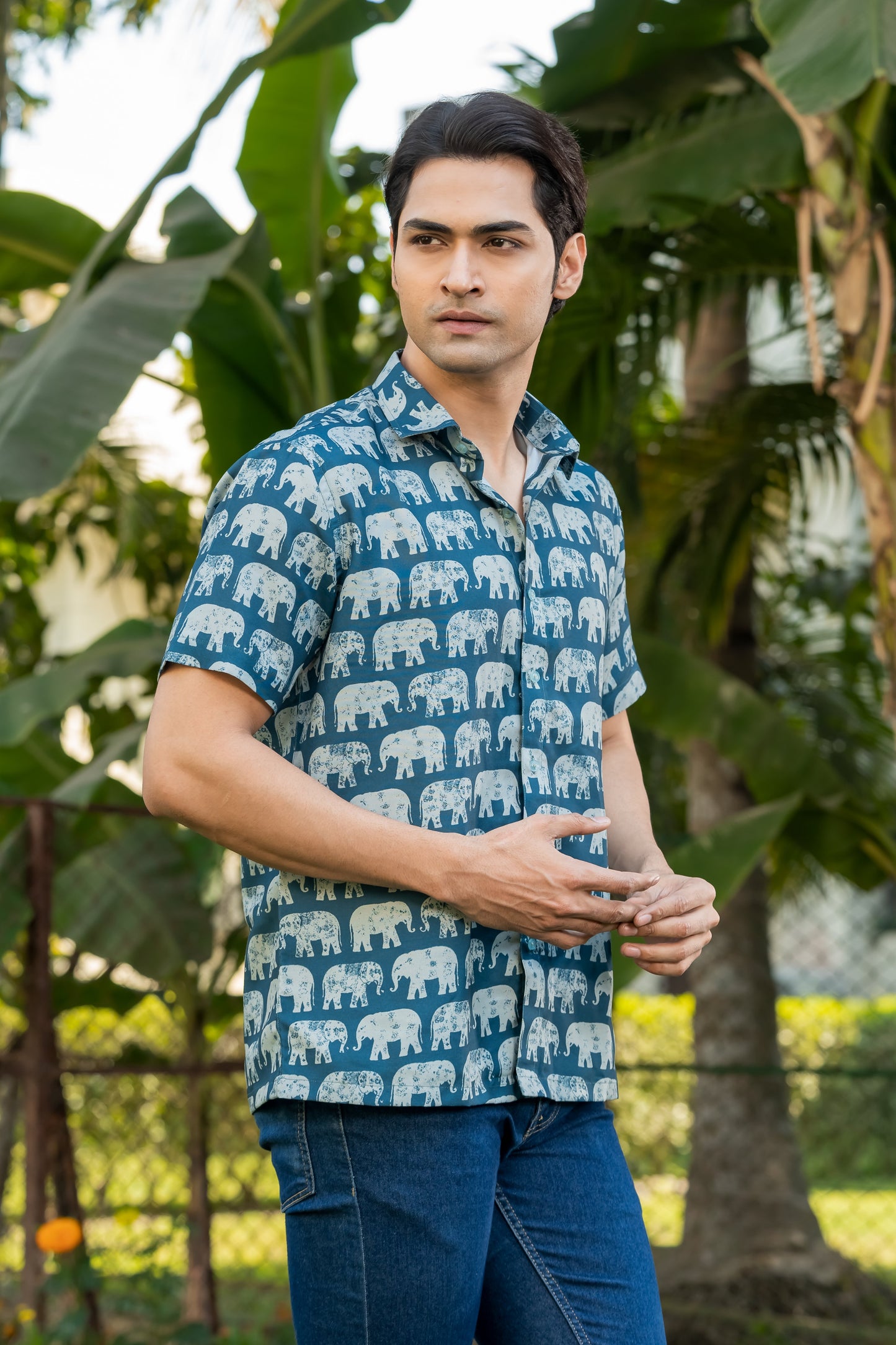 Elephant Print Shirt