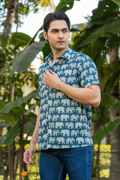 Elephant Print Shirt