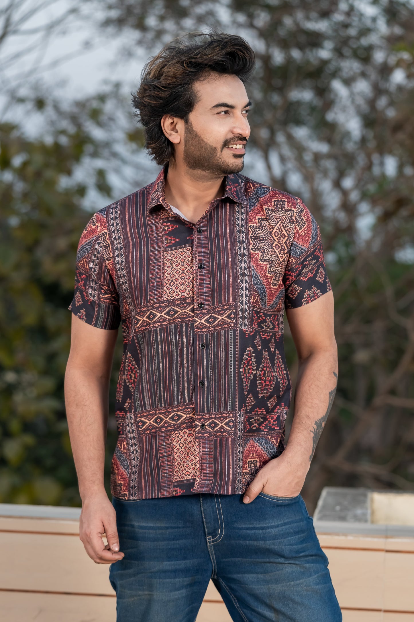 Ajrakh Printed Shirt