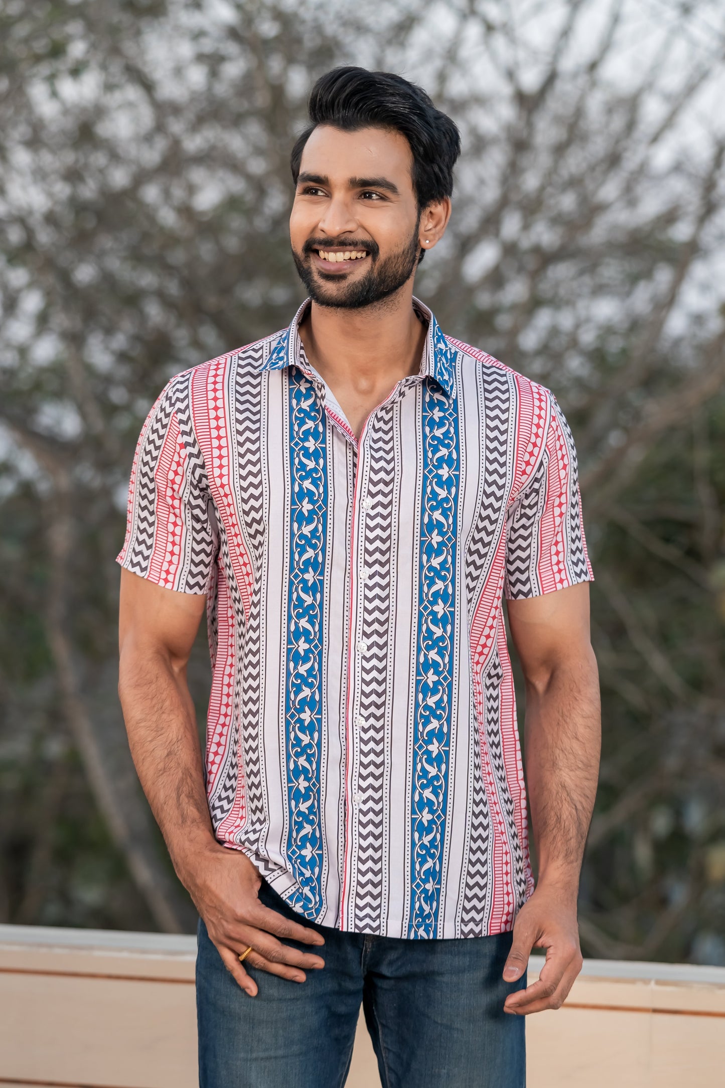 Bohemian (Boho) Striped Shirt