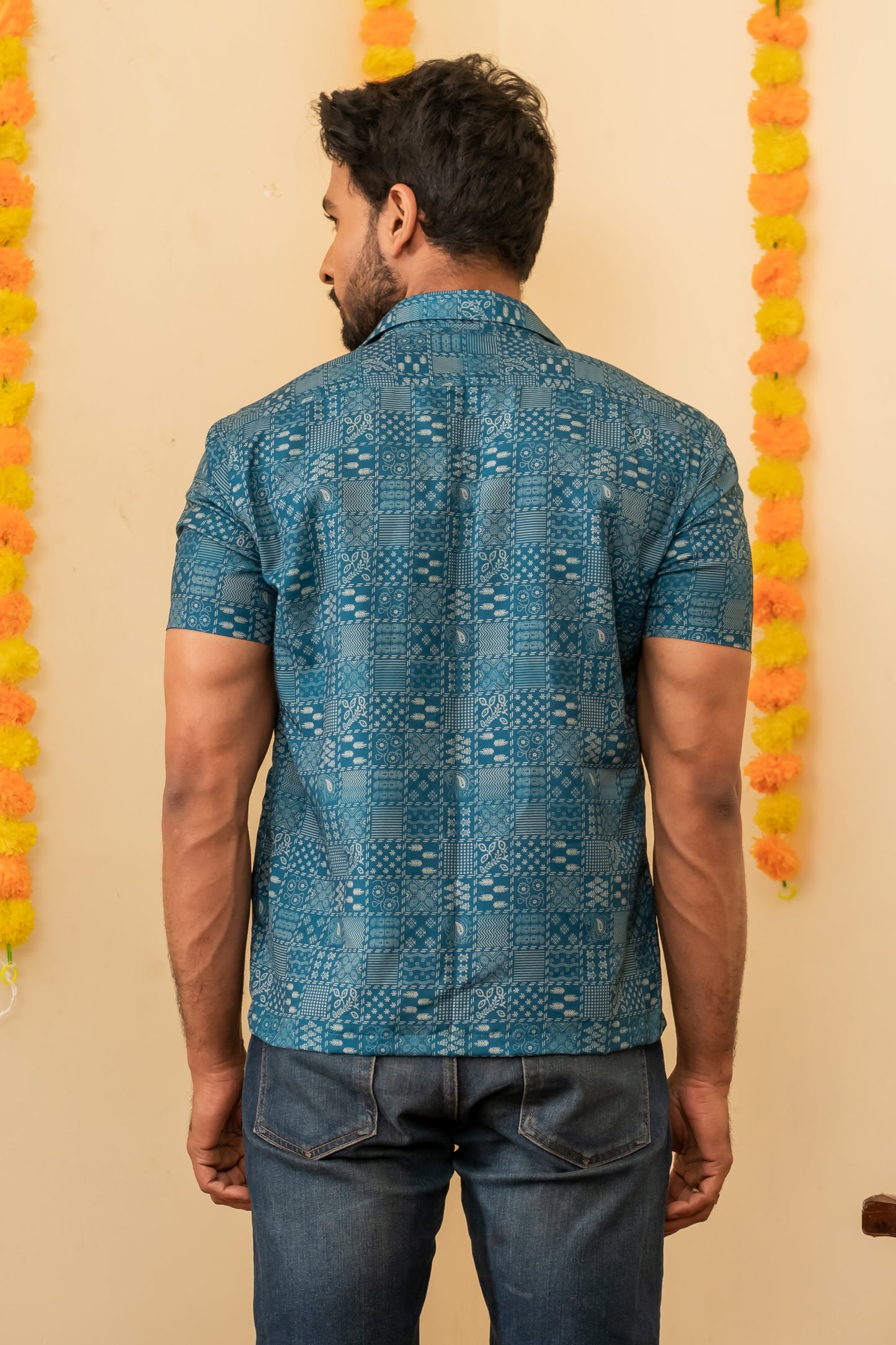 Ethnic Motif Print Shirt