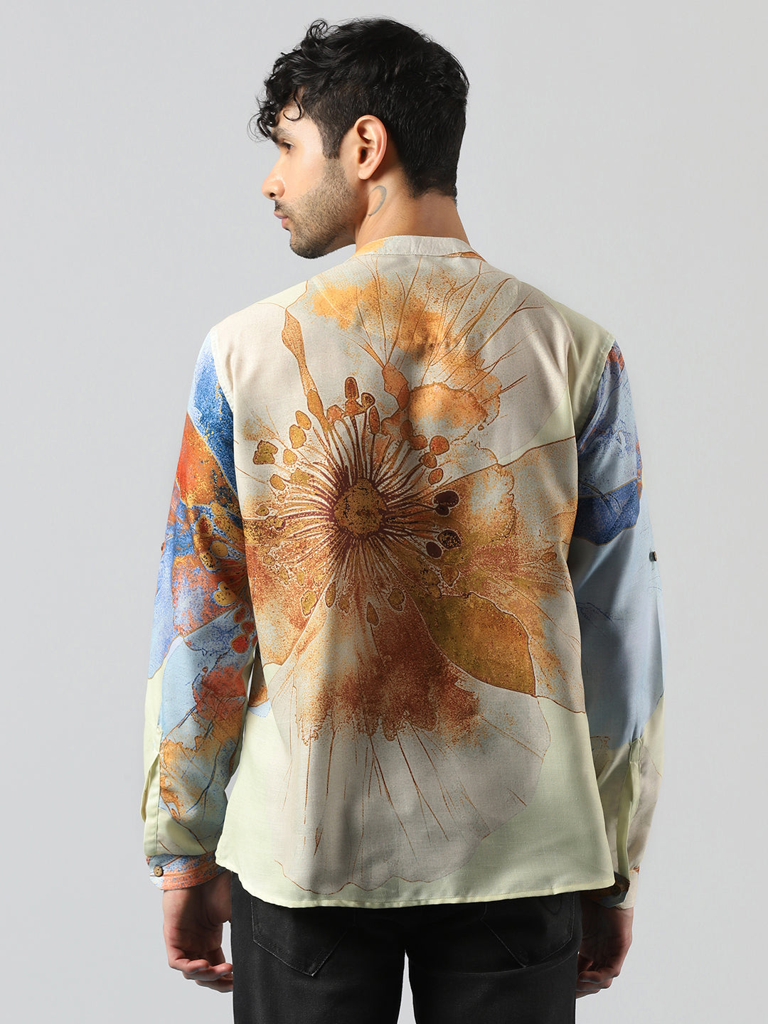 Abstract Print Short Kurta