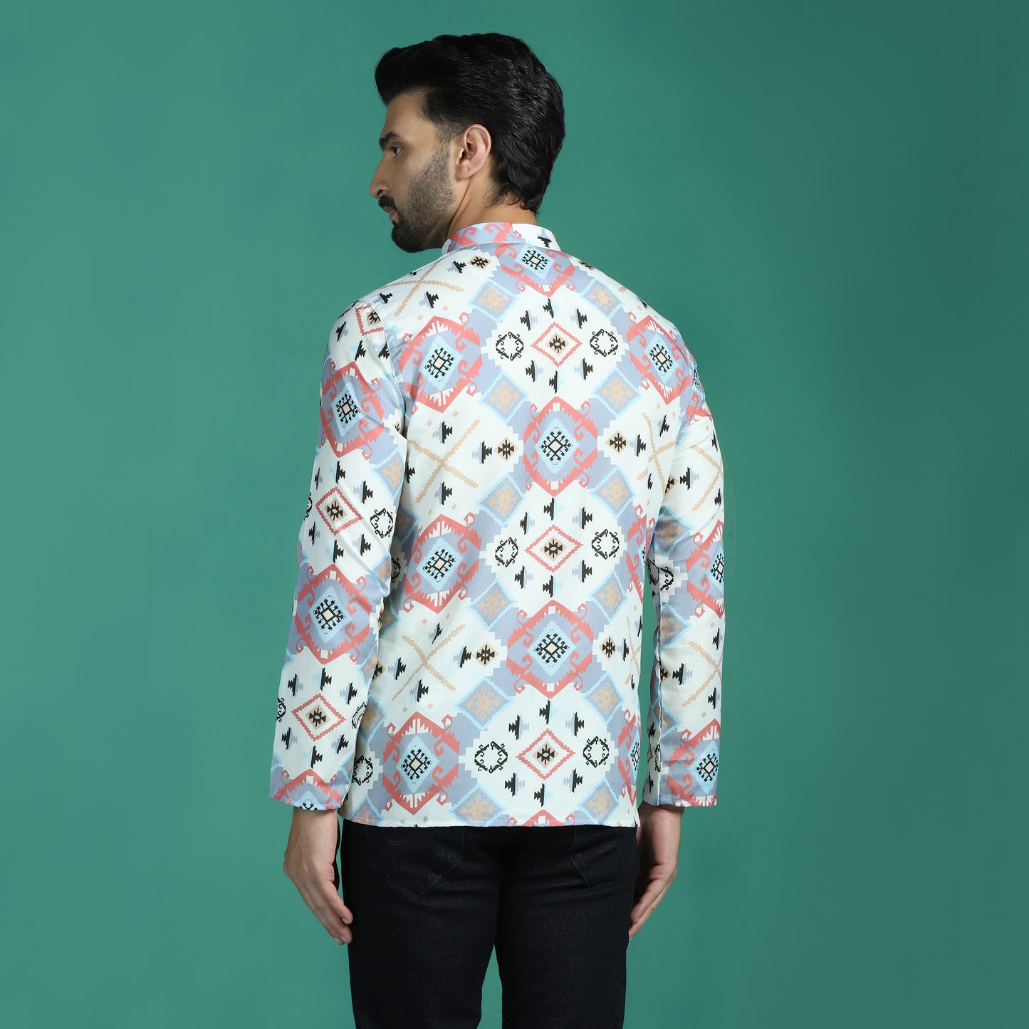 Mandarin Collar Kurta Short Shirt