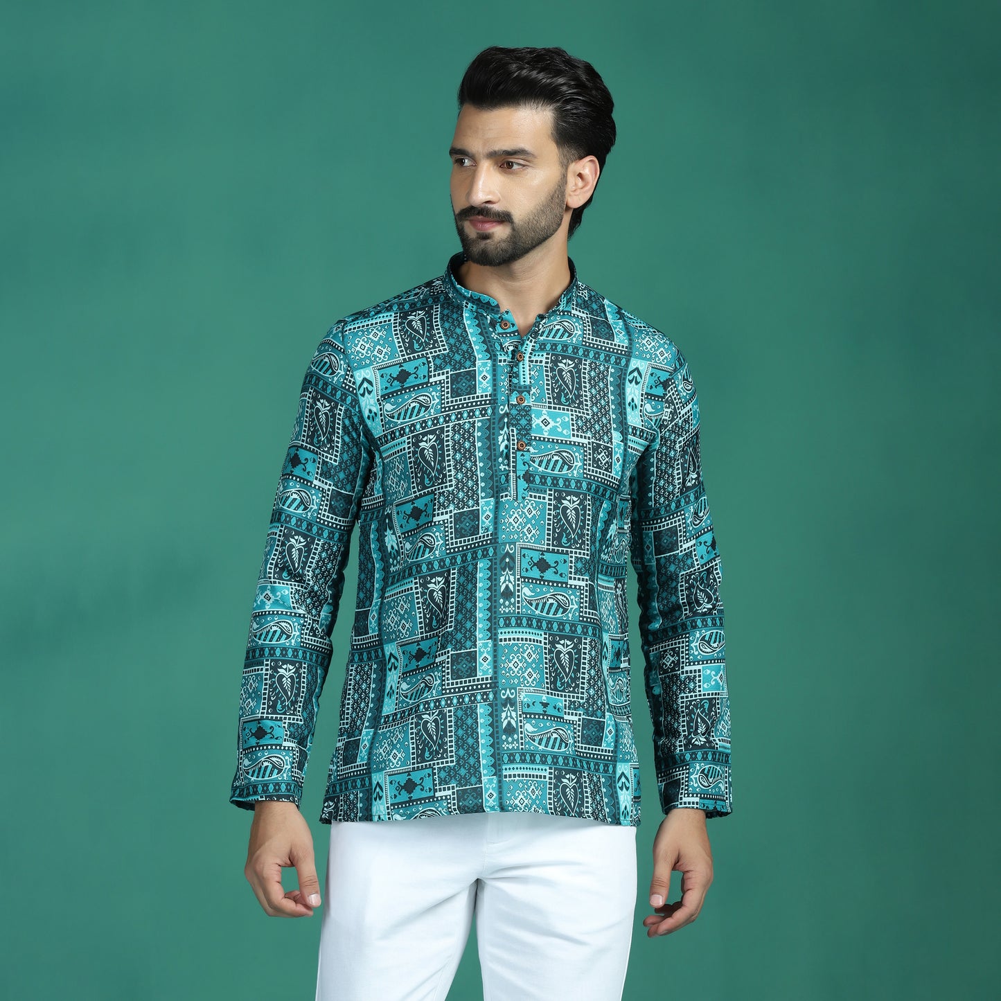 Abstract Motif Short Kurta