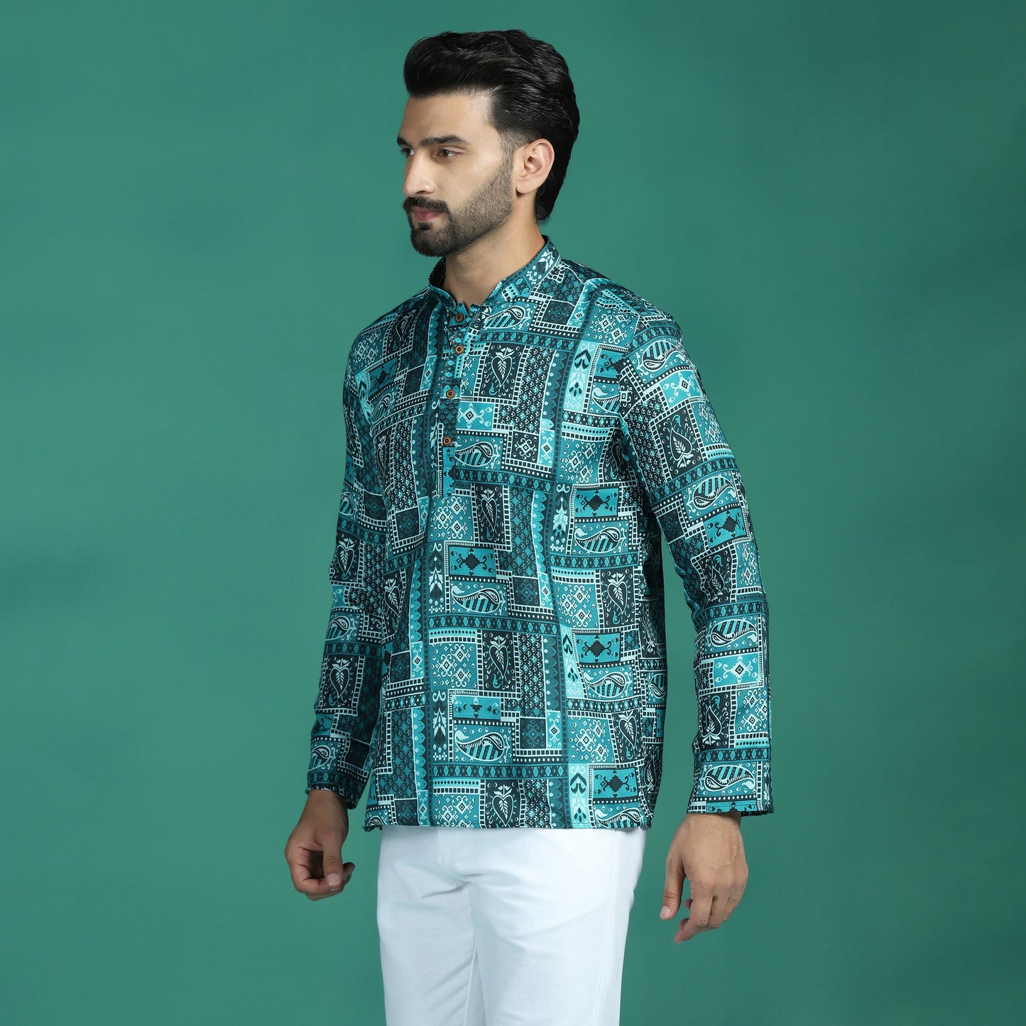 Abstract Motif Short Kurta