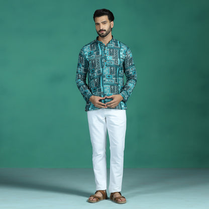 Abstract Motif Short Kurta