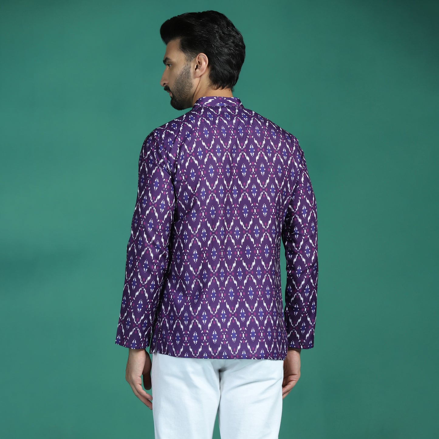 Ikat Printed Short Kurta