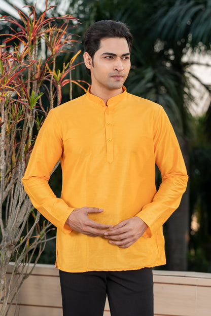 Classic Yellow Short Kurta