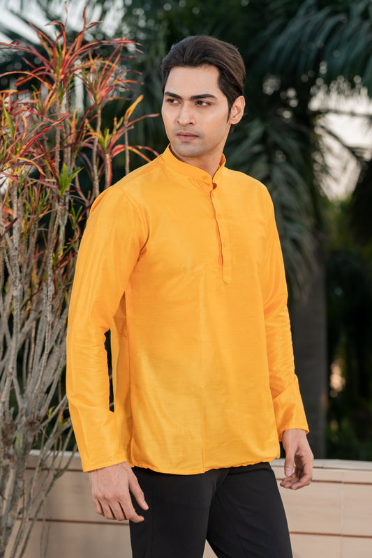 Classic Yellow Short Kurta