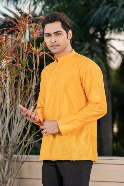 Classic Yellow Short Kurta