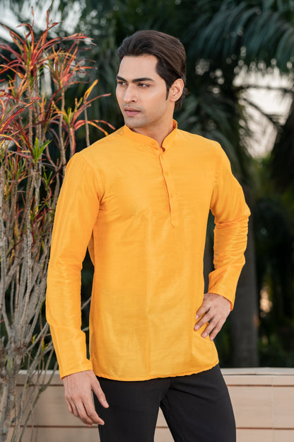 Classic Yellow Short Kurta