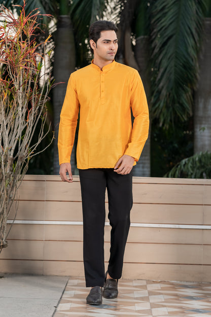 Classic Yellow Short Kurta