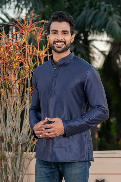 Mandarin Collar Short Kurta