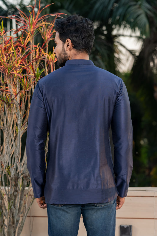 Mandarin Collar Short Kurta