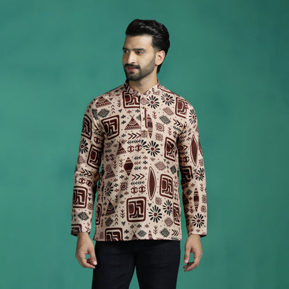 Warli Print Short Kurta