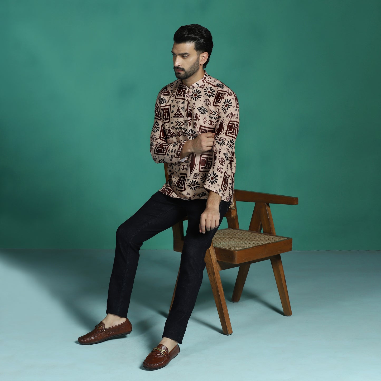 Warli Print Short Kurta