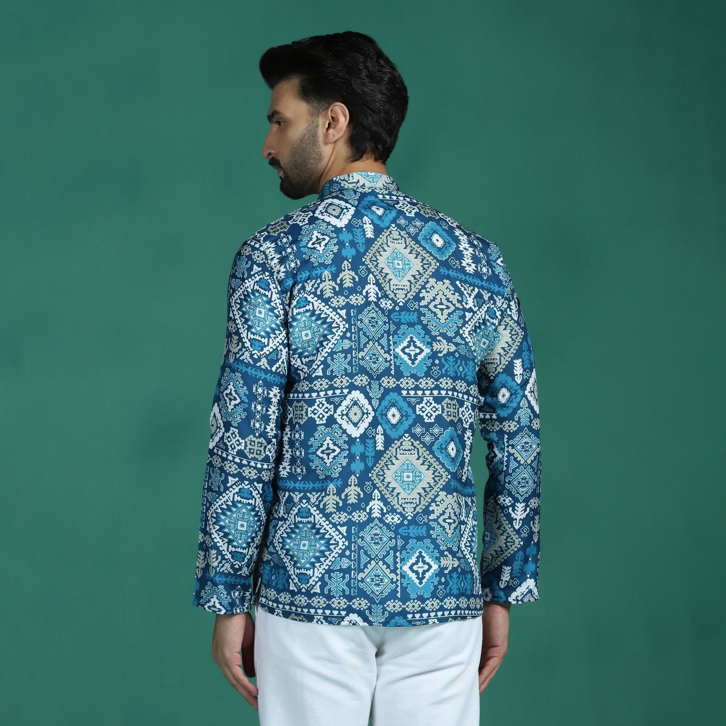 Geometric Print Short Kurta