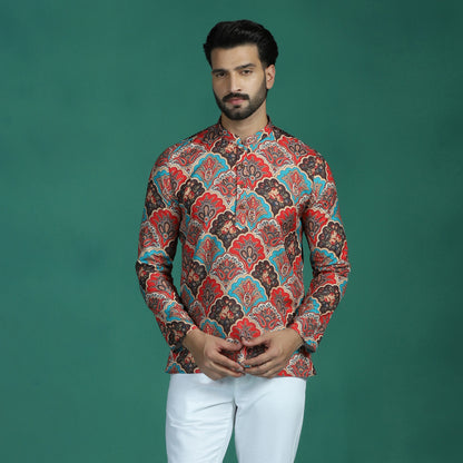 Kalamkari Printed Short Kurta