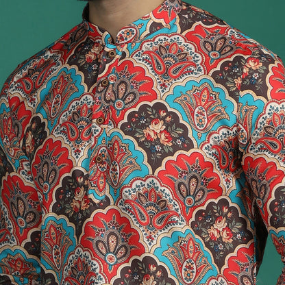 Kalamkari Printed Short Kurta