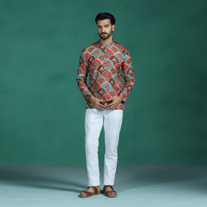 Kalamkari Printed Short Kurta